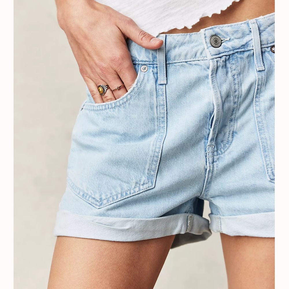 NWT Slouchy Free People Shorts - Picture 3 of 8